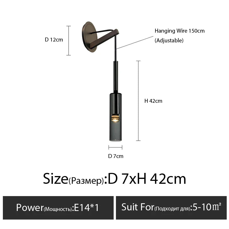 Afralia™ Crystal Single-Head Bedside Lamp: Modern Nordic Minimalist Design for Luxury Decor.