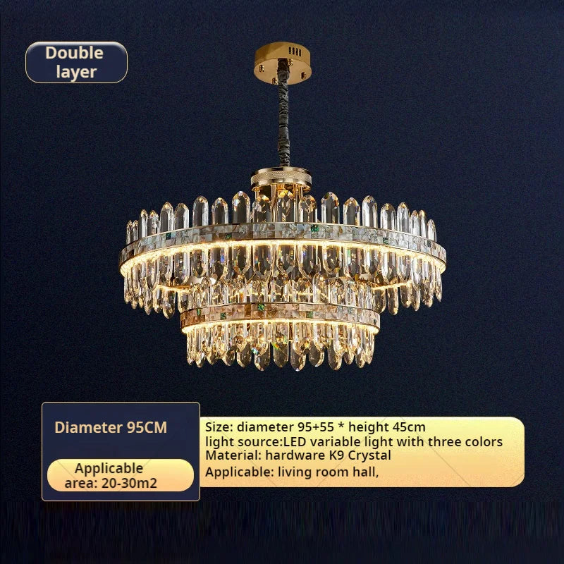 Afralia™ Crystal Chandelier: Modern Luxury for Living Room, Dining Room, Bedroom