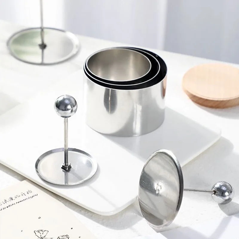 Afralia™ Stainless Steel Dessert Mold for Purple Rice Taro Puree Making