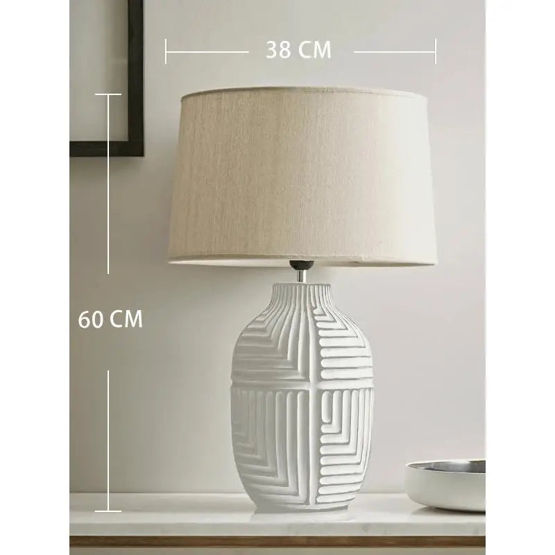 Afralia™ Ceramic Table Lamp for Retro Villa Living Room Decor