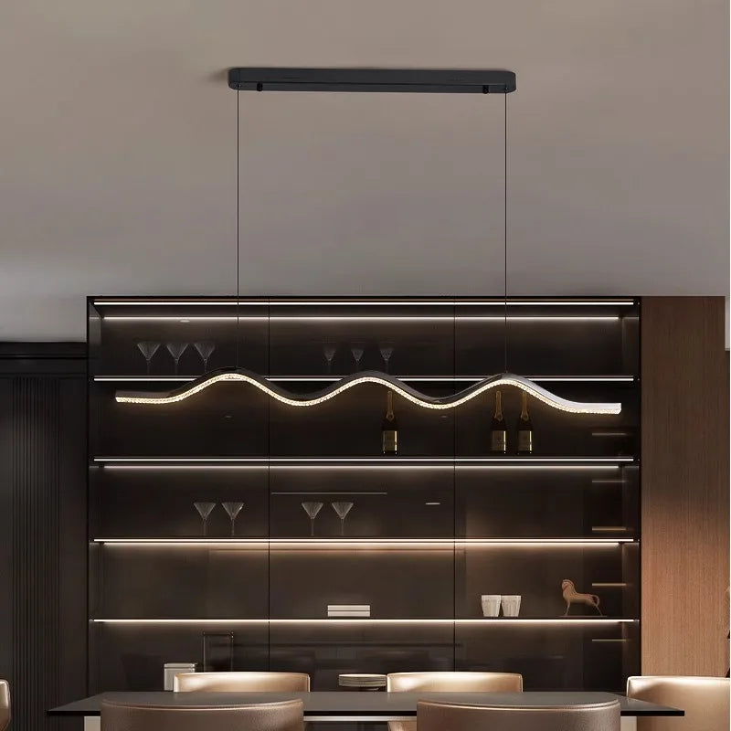 Afralia™ Modern LED Pendant Chandeliers for Living and Dining Rooms