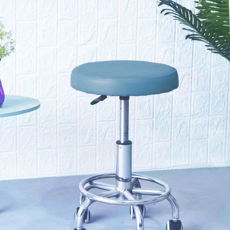 Afralia™ Waterproof Pu Stool Cover: Elastic Round Chair Case for Home Bar, Seat Protector