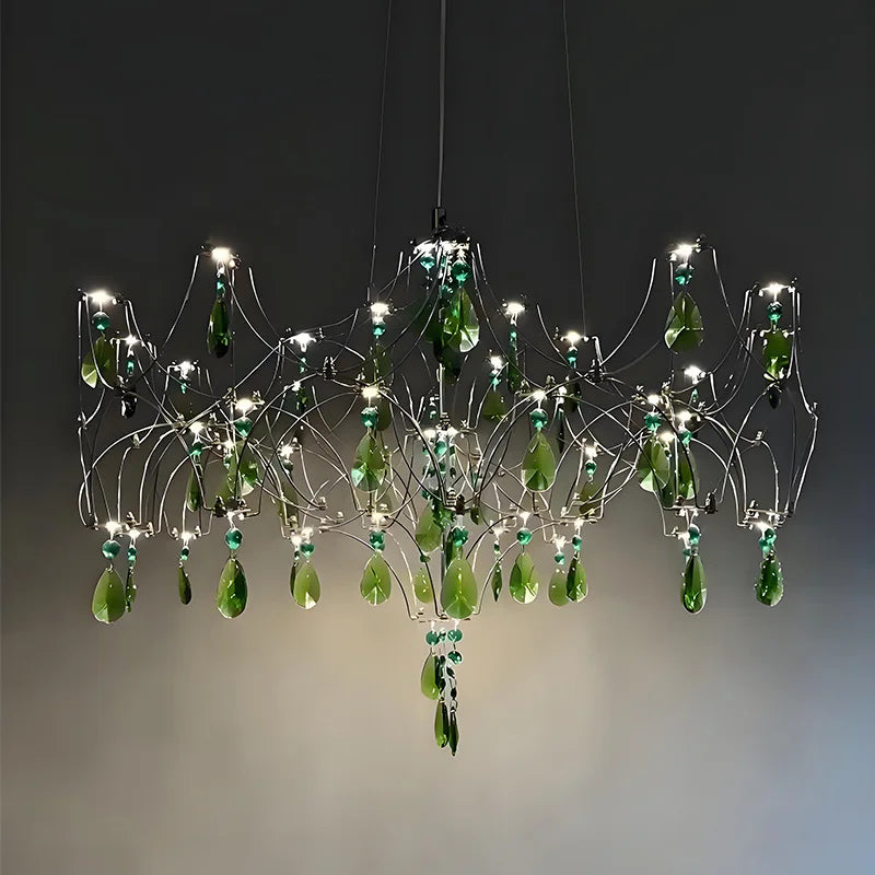 Afralia™ Nordic Firefly Crystal Chandelier for Modern Luxury Living Spaces