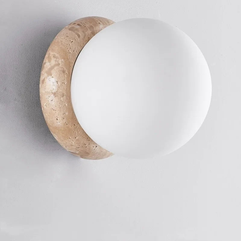 Afralia™ LED Glass Wall Lights with Pull Chain Switch for Restaurant Living Room