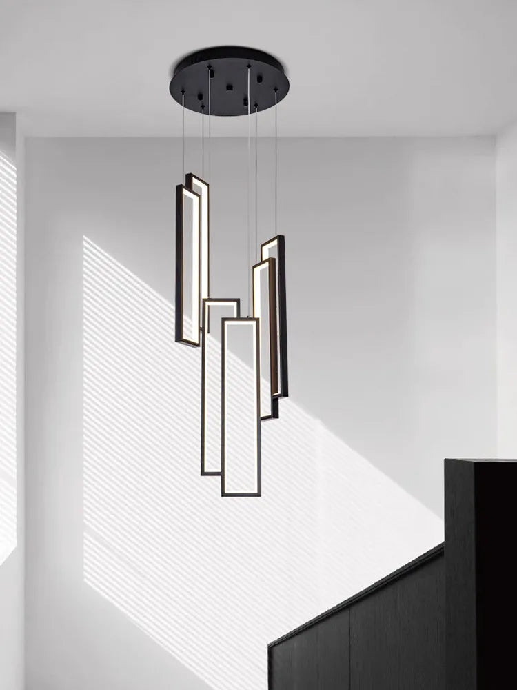 Afralia™ Black Stainless Steel Latex Pendant Light for Modern Loft Decor