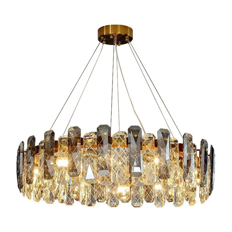 Afralia™ Crystal LED Chandelier: Modern Luxury Room Decor Pendant Light for Home, Bedroom, Restaurant & Ceiling