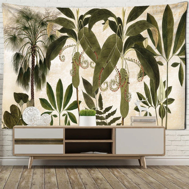 Tropical Banana Leaf Tapestry Wall Hanging by Afralia™ - Boho Chic Home Decor