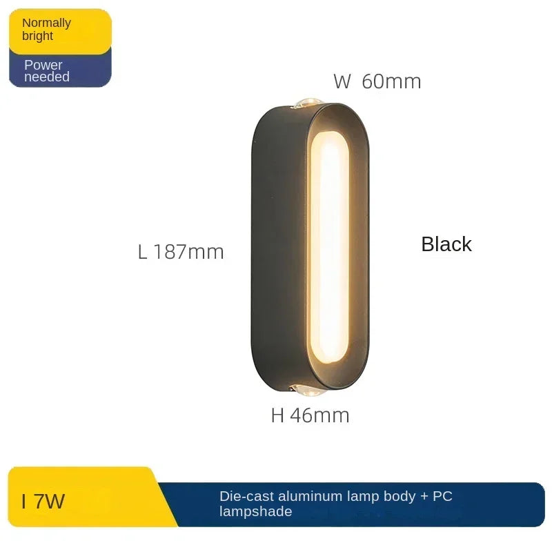 Afralia™ Modern Outdoor Wall Lamp: Stylish IP65 Waterproof Porch Light