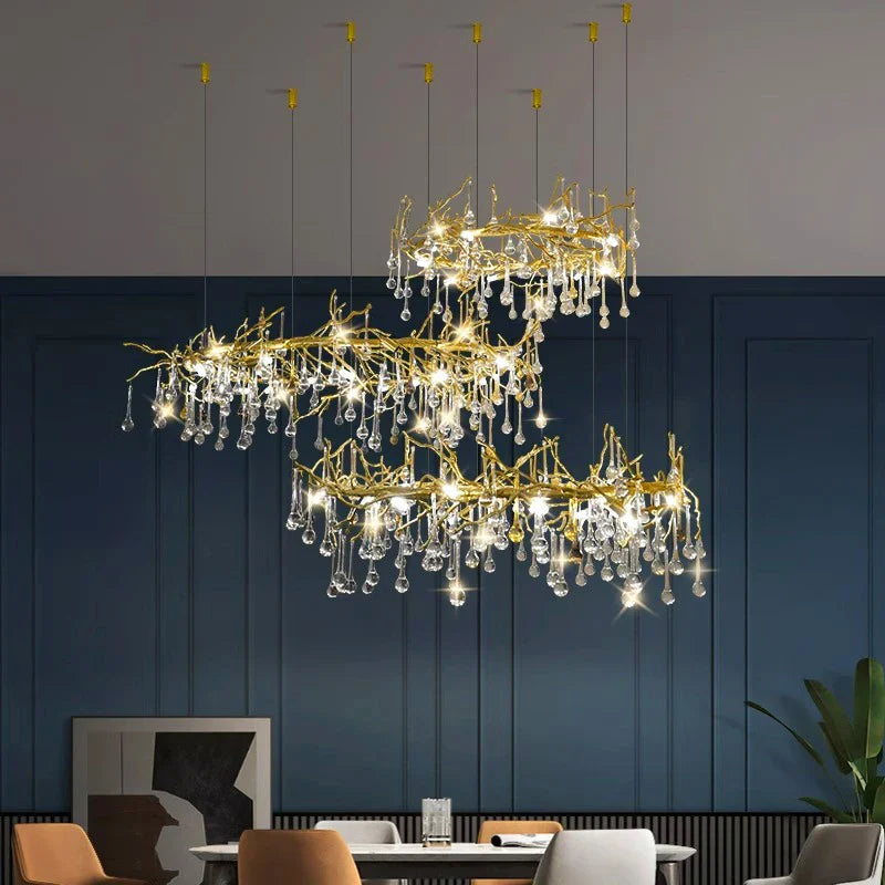 Afralia™ Modern Pendant Light Chandelier for Indoor Dining Room Lighting