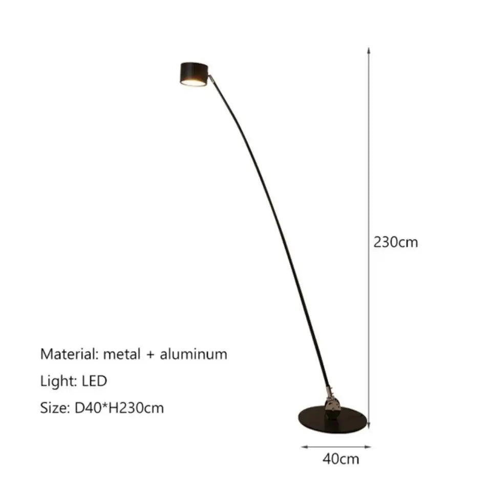 Afralia™ Nordic Sampei Floor Lamp: Minimalist LED Standing Light for Villa, Hotel, Bedroom