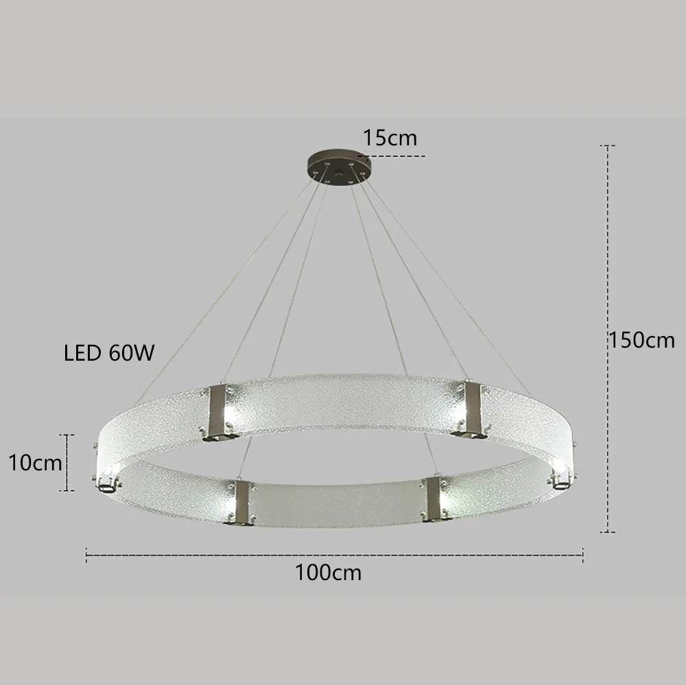 Afralia™ Gold LED Chandelier for Luxe Living Room Lighting