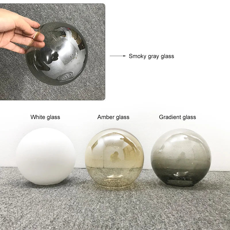 Afralia™ Glass Ball Chandelier: Industrial Vintage Loft Lighting for Living Room, Kitchen, and More