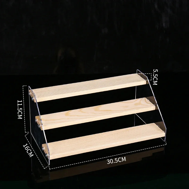 Afralia™ Acrylic Makeup Organizer Display Stand - 5 Layer Clear Cosmetic Holder