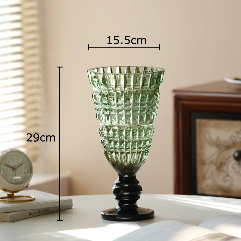 Afralia™ Glass Vase for Hydroponics Plant Pot Room Decor & Flower Arrangement