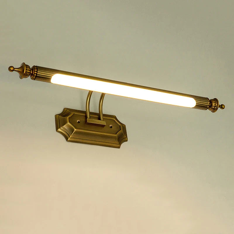 Afralia™ Retro Bronze Mirror Headlight with Rotatable LED for Bathroom and Bedroom