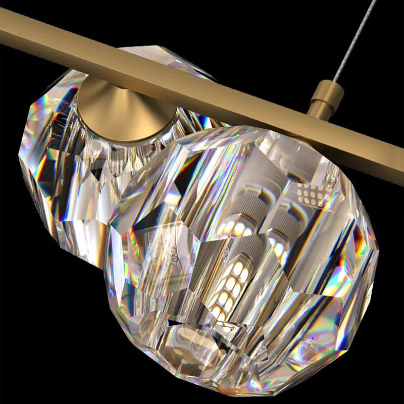 Afralia™ Crystal Chandelier | Luxury Pendant Light for Living and Dining Room