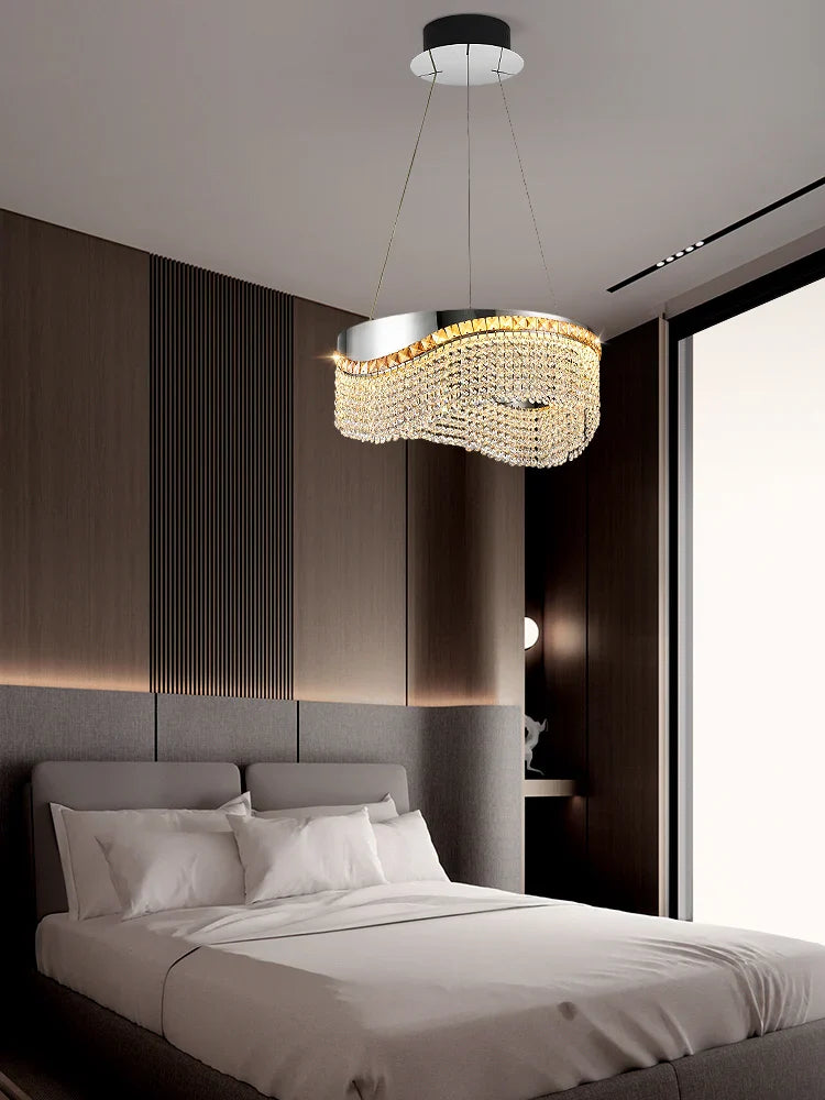 Afralia™ Nordic Crystal LED Pendant Lamp for Luxury Interior Lighting