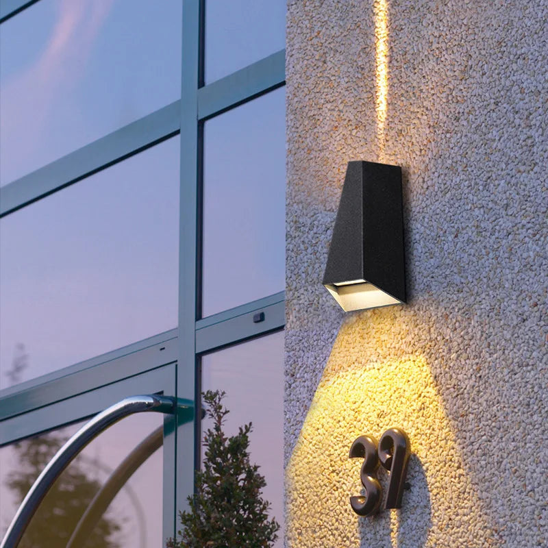 Afralia™ LED Wall Washer Lamp for Garden Balcony Staircase Villa Outdoor Lighting