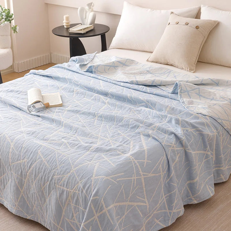 Afralia™ Floral Cotton Sofa Blanket - High Quality Multifunctional Bed Cover