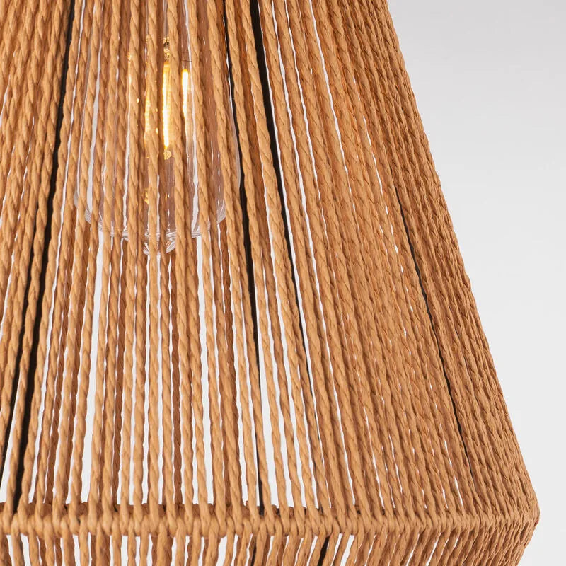 Afralia™ Vintage Rattan Pendant Lamp for Retro Country Loft Living Room Kitchen