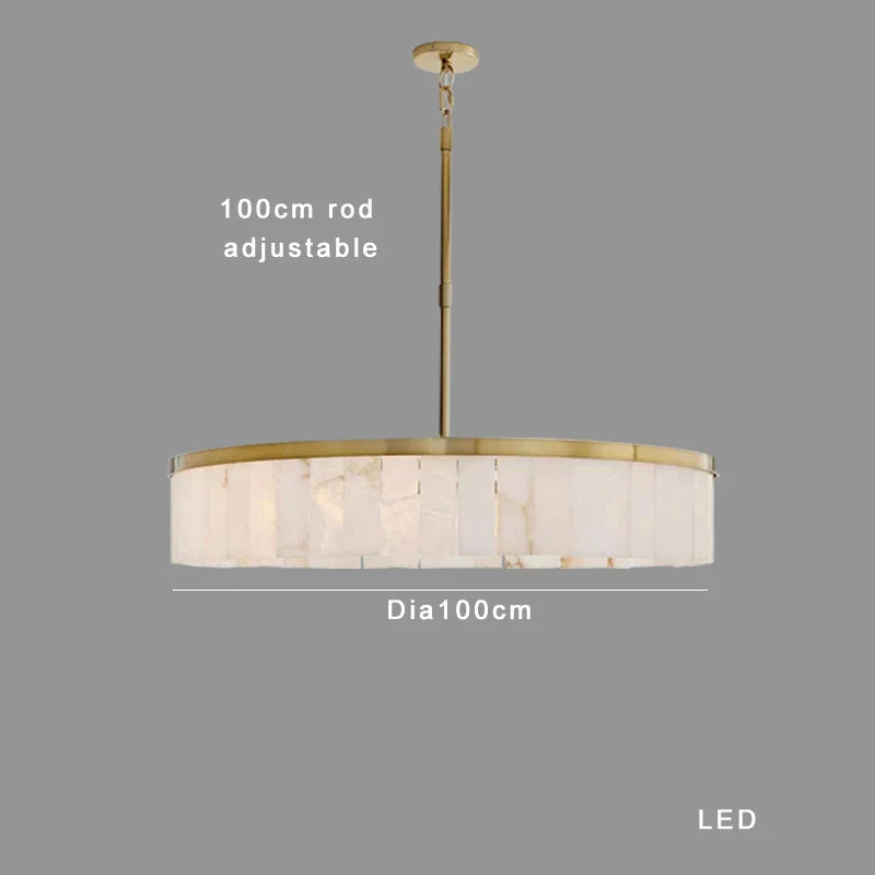 Afralia™ Luxury Marble Ceiling Pendant Light: Elegant LED Dimmable Fixture for Living Room