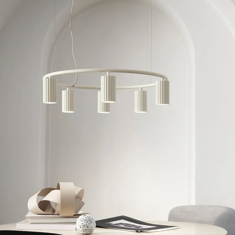 Afralia™ Nordic Macaron Led Chandelier Dining Pendant Lights for Living Room and Bar