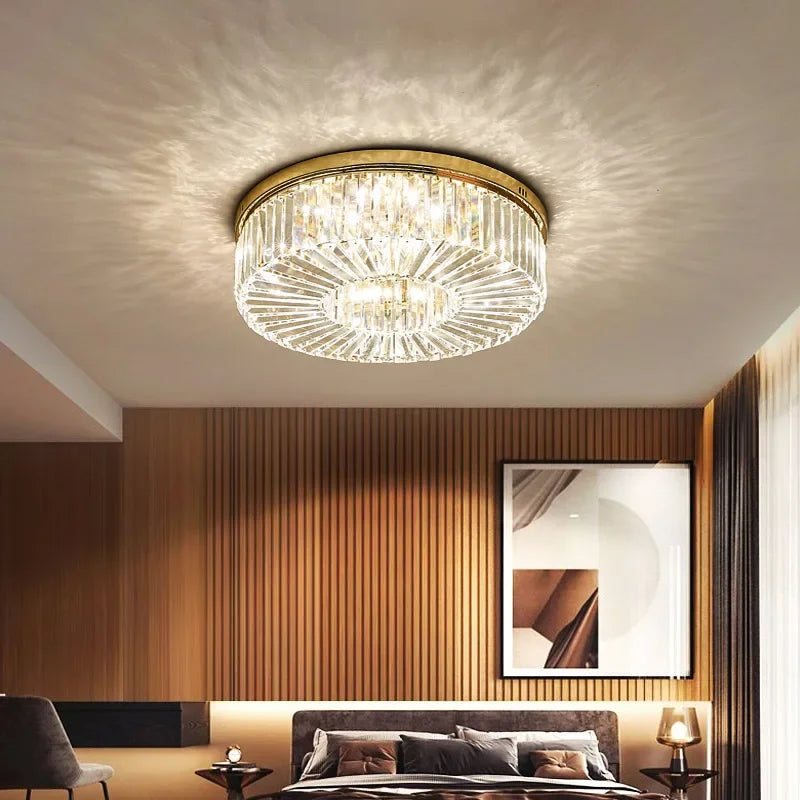 Afralia™ Crystal Ring Chandelier: Modern Luxury LED Ceiling Light Fixture