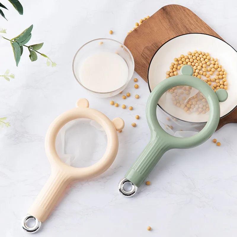 Afralia™ Nylon Mesh Strainer with Handle & Mix Stick - Fine 80/120 Mesh Colander