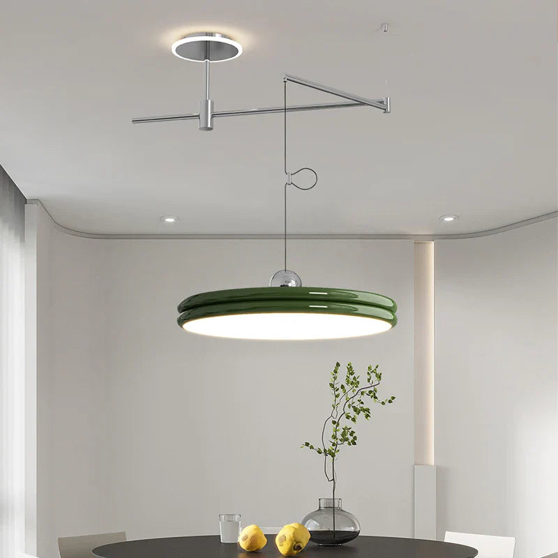 Afralia™ Modern LED Swing Arm Hanging Lamp for Indoor Dining Room Decor