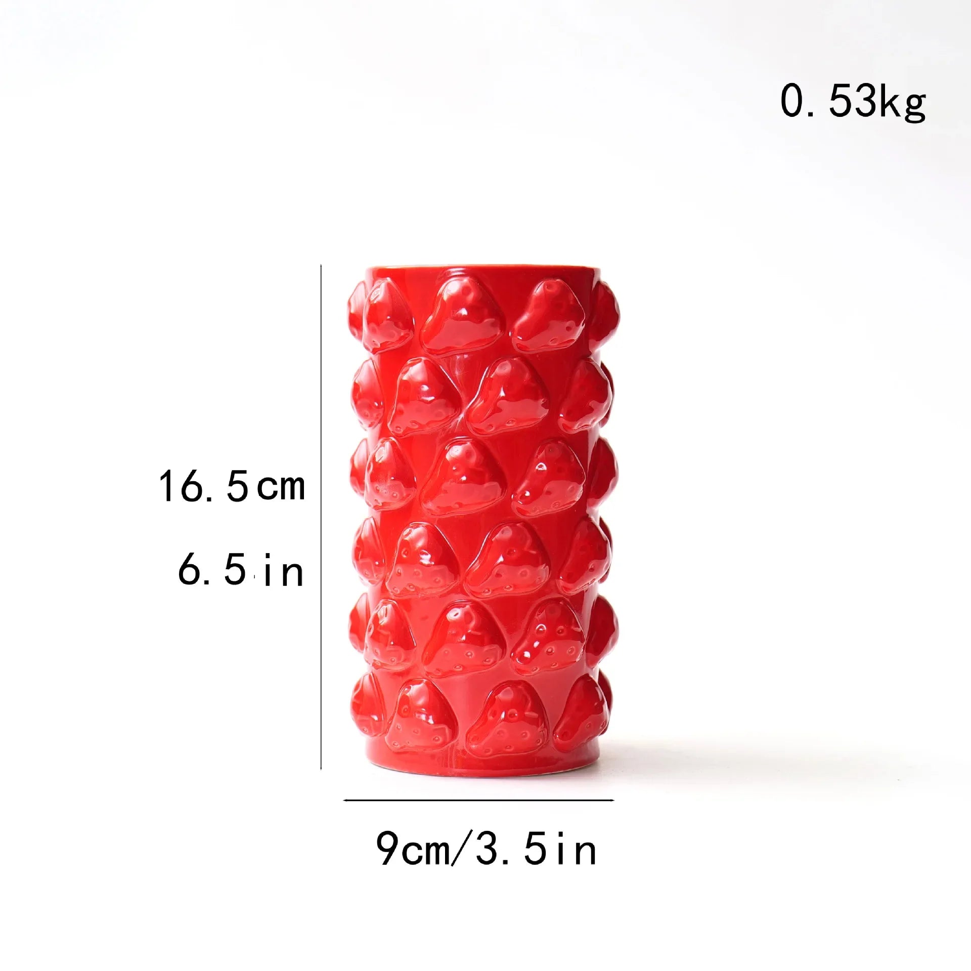 Afralia™ Fruit Relief Vase Creative Cartoon Ceramic Ornament Floral Arrangement Accessories