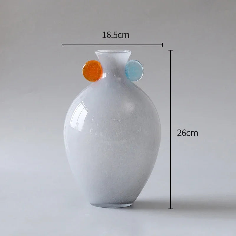 Afralia™ Glass Vase: Candy Color Modern Design for Floral Arrangement and Desk Decoration