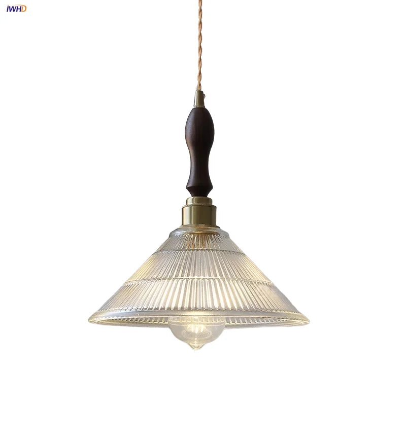 Afralia™ Nordic LED Glass Pendant Light Fixture with Adjustable Wire for Study & Dining Room