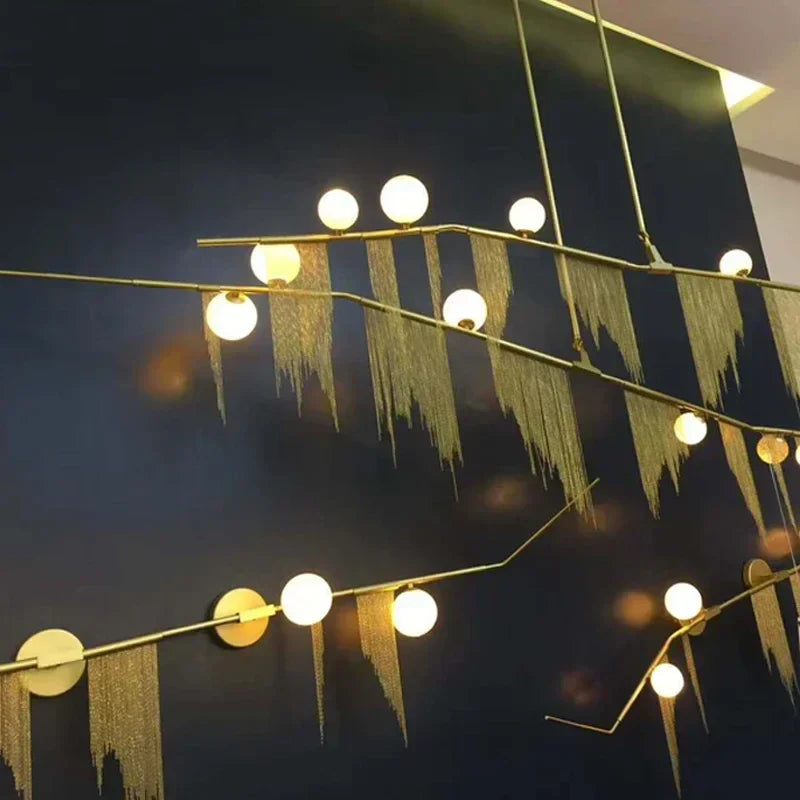 Afralia™ G9 LED Glass Pendant Chandelier: Modern Living Room Ceiling Decor Lighting