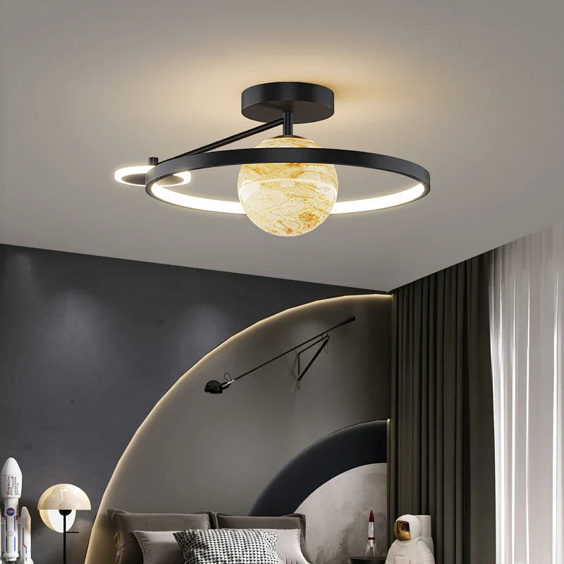 Afralia™ Blue Star LED Pendant Light for Home Decor