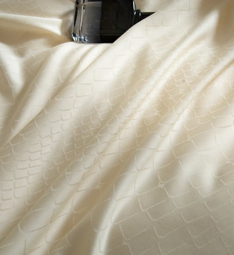 Afralia™ Soft Silky Jacquard Bedding Set - Duvet, Sheet, Pillowcase