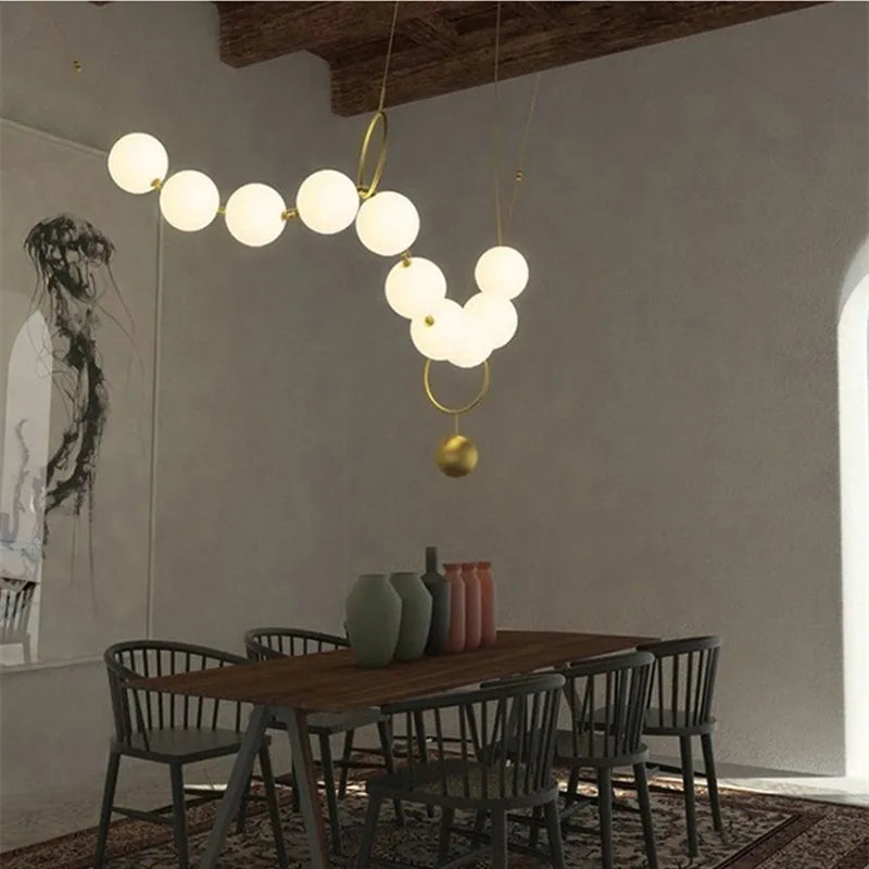 Afralia Nordic LED Pendant Lamp Acrylic Chandelier for Home Decor Lighting