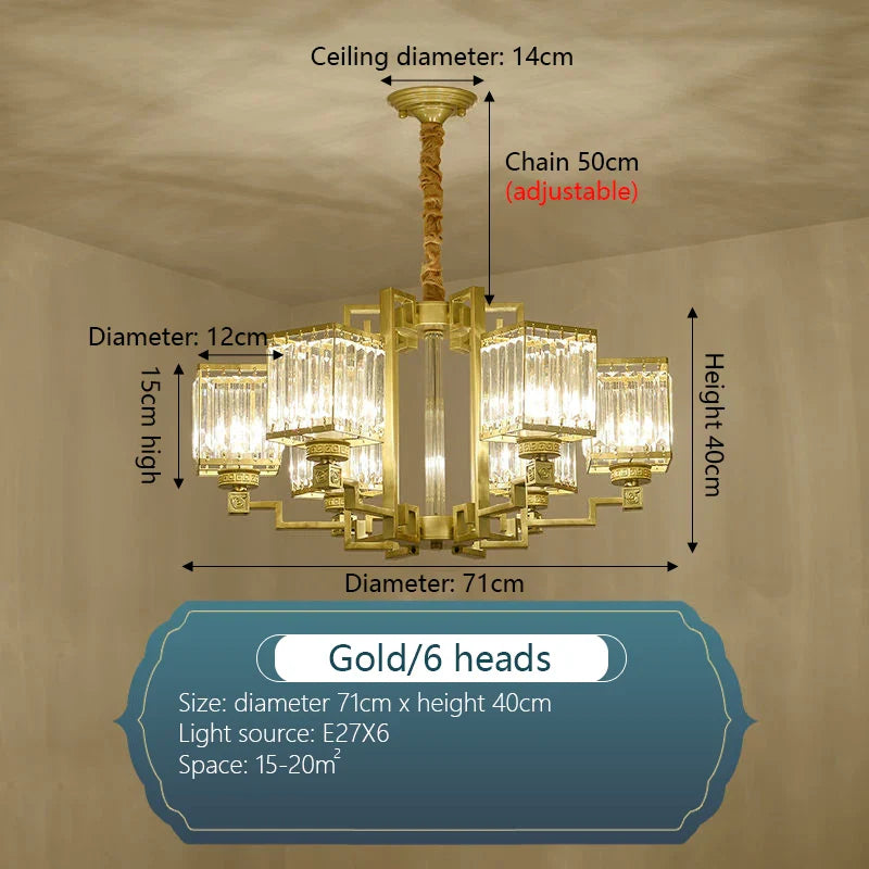 Afralia™ Luxury Crystal Chandelier for Living Room Dining Bedroom Hall Home Lighting