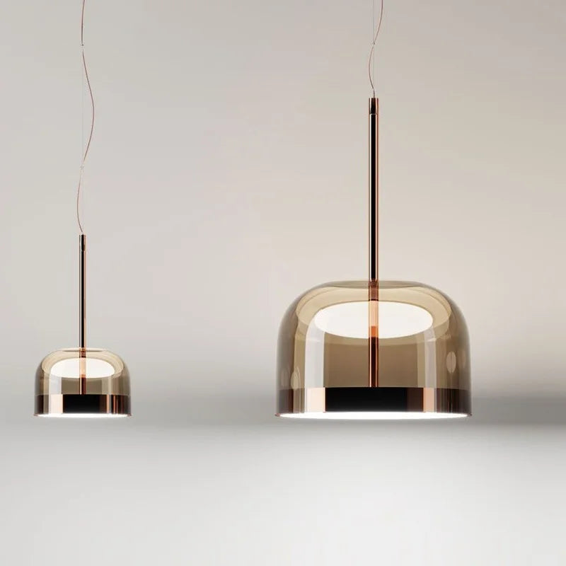 Afralia™ Modern Nordic Glass Pendant Lamp LED Hanging Light for Dining Room, Bedroom, Living Room
