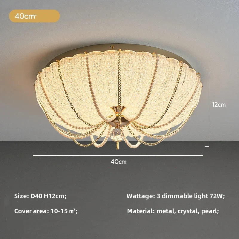 Afralia™ Crystal Dimmable LED Ceiling Light for Modern Bedroom Decor