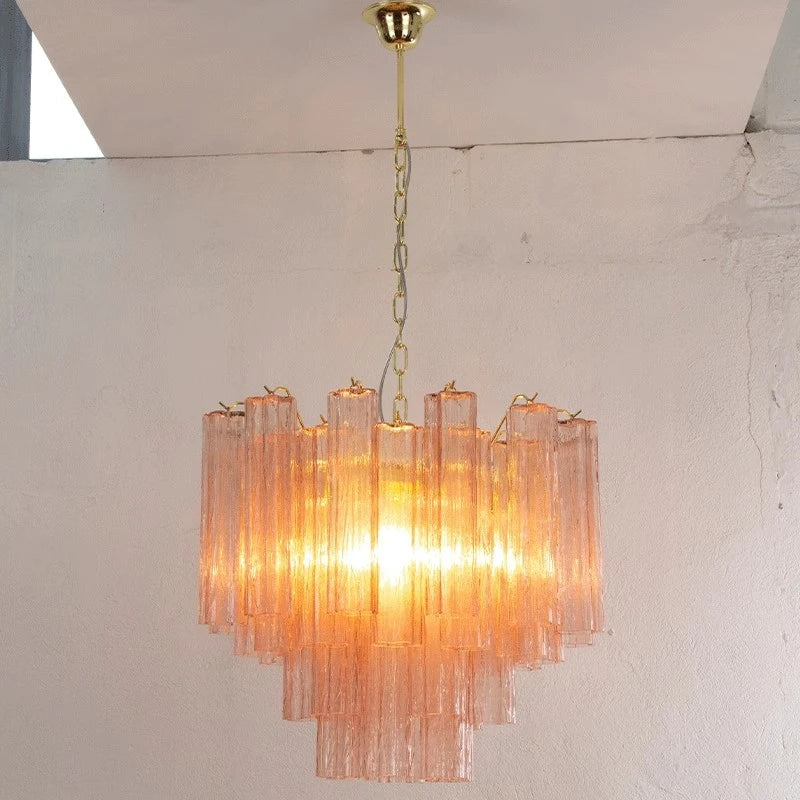 Afralia™ Crystal Glass Chandelier Pendant Light for Dining Living Bedroom Ceiling