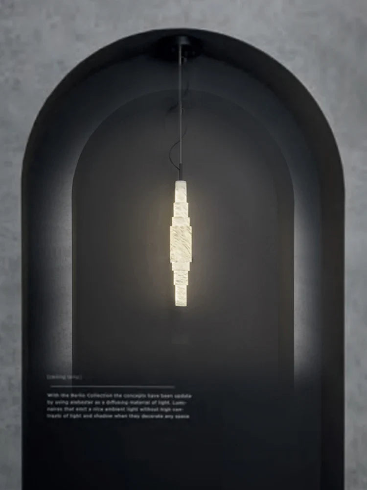 Afralia™ Luxury Marble Ceiling Pendant Lamps for Home Decor - Led Hanging Stone Lights