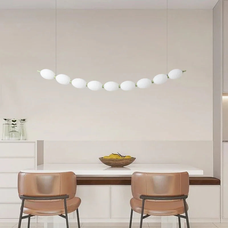 Afralia™ Bead Nordic Chandelier: Stylish Dining Room Pendant Light for Bar Table Adding Ambiance