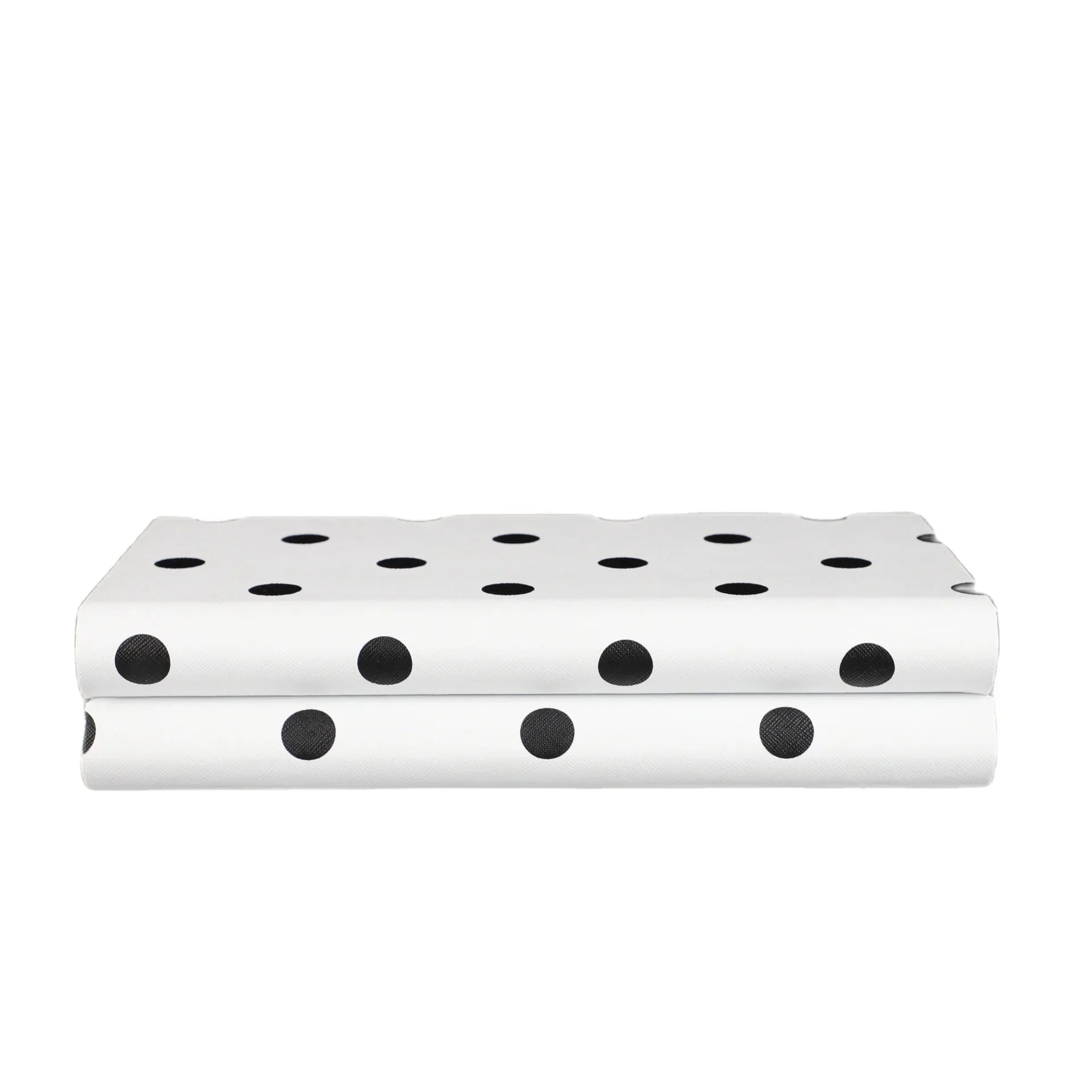 Afralia™ Polka Dot Jewelry Storage Box: Black & White Desktop Organizer & Home Accessory Display