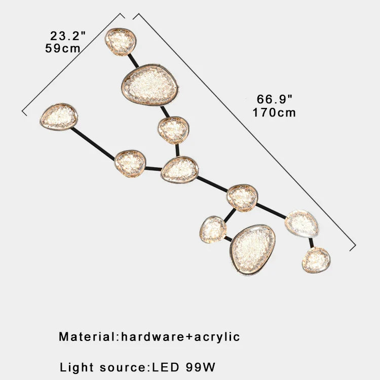 Afralia™ Modern Luxury LED Wall Sconce Dimmable Ceiling Light Large Designer