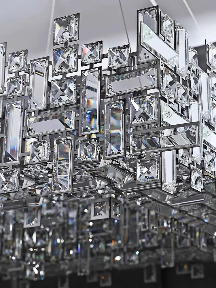 Afralia™ Modern Crystal Chandelier: Elegant Lighting Fixtures for Living, Dining, and Bedroom
