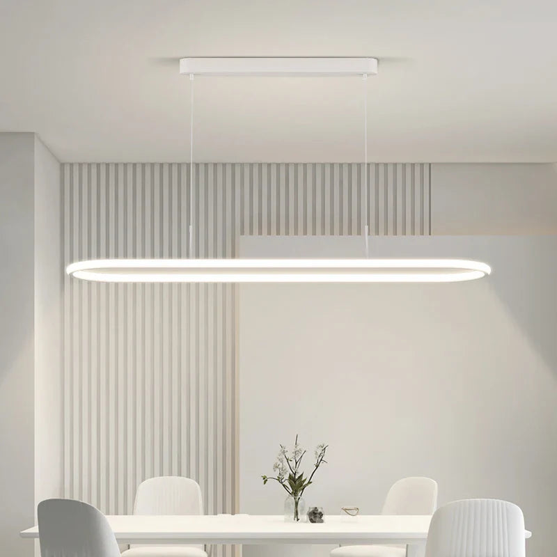 Afralia™ Modern LED Ring Pendant Light for Dining Room and Bar Counter