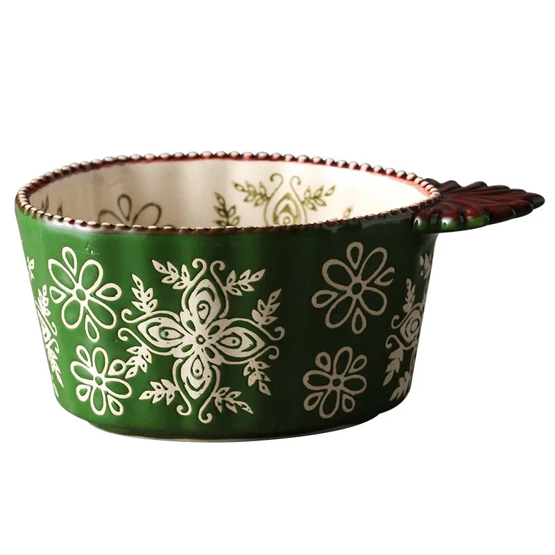 Afralia™ Japanese Style Hand-painted Seasoning Dishes & Soy Sauce Bowls