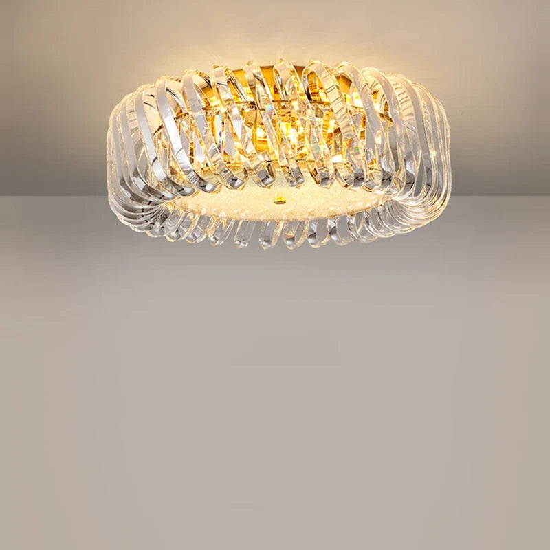 Afralia™ Gold LED Chandelier 2025 New Trend for Living Room