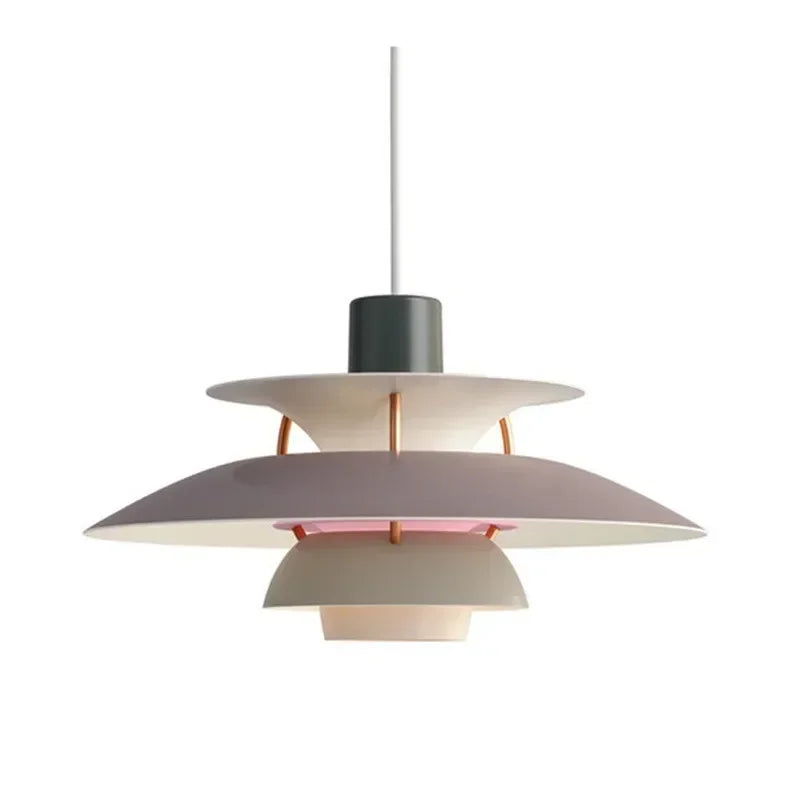 Afralia™ Nordic Multicolour Aluminum Pendant Chandelier for Dinning Room and Bedroom