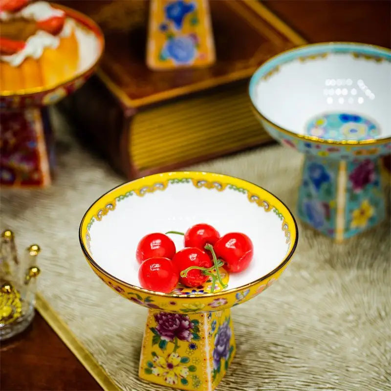 Afralia™ Ceramic Fruit Plate Large Capacity for Living Room Home Decor Refreshment